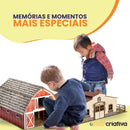 Celeiro E Estábulo Mini Fazendinha Em Mdf Adesivado - MDF Criativa