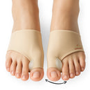 Par Meias Corretivas Joanete Silicone Corretor Ortopédico Trama Natural