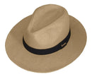 Chapéu Moda Panamá Aba Larga Clássico Mascu Caramelo Único