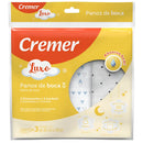 3 Panos De Boca Luxo Branco Bordado 100% Algodão Cremer