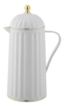 Garrafa Térmica De Café Laradore Roma - Branca E Dourada 1l Branca