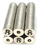 Kit com 10 Peças de Ímã de Neodímio 10x3mm N35 com Furo Central para Fixação e Projetos Criativos – Marca Neoimã