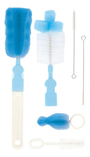 Kit Escovas Mamadeiras De Bico E Canudos Azul 7290 - Buba