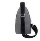 Bolsa Tiracolo Pochete Masculina Transversal Ombro Cor Cinza