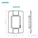 5 Tomadas Simples Tramontina 10a Aria Sem Parafuso Cor Branco