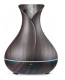 Aromatizador Difusor Elétrico Ultrassônico 400ml - Tulipa Cor Madeira Escuro