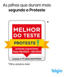 24 Pilhas Baterias AAA Elgin 3A Palito Alcalina 1 Tubo