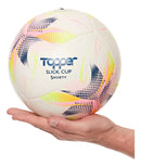 Bola De Futebol Society Slick Cup Topper Cor Amarelo Neon/Rosa/Azul