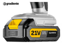 Furadeira Parafusadeira Bateria 21v Gradiente Profissional