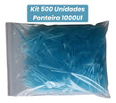 Ponteira 100-1000 Ul S/ Filtro Tipo Gilson Azul C/ 500 Un Azul