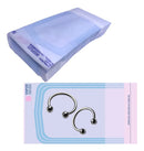 100 Envelopes Packgc Esterilização Autoclave Piercing Jóia 5x13 Cm