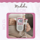 Aparelho Portátil Ouvir Coração Batimento Bebe + Gel Cor Sonar Rosa