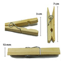 Kit 120 Prendedores De Roupa Madeira Resistente 10 Dúz Full