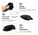 Kit 2x Máscara Tapa Olhos Para Dormir 3D Unissex Blackout Confortável Viajar Relaxar Repouso Chochilo Sono Soneca Descanso Viagens Turno Noturno Venda