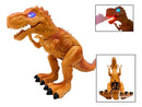 Tiranossauro Rex Grande Solta Fumaça Caminha Luzes Led E Som Cor Phantom brown Personagem Tiranossauro Fumaça