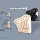 2 Pares De Protetor Calcanhar Revest Tênis Sapatos Conforto Cor Preto Tamanho da calcanheira Único