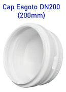 Cap Tampão Tampa Pvc Branco Para Esgoto Dn200 (200mm)