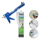 Aplicador De Silicone Fechado Azul Starfer Com 1 Tubo Cola Silicone Acético Selante Transparente 256gr Tekbond
