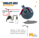 Kit 02 Rele Fotocelula Sensor Corujito Qr51 C/suporte