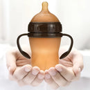 Mamadeira Anti Cólica 240mL de silicone marrom