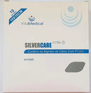 Curativo Silvercare Alginato de Cálcio com prata 10x10cm Vitamedical Caixa com 10 unidades - AA16066