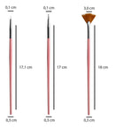 Kit 15 Pincéis Decoração De Unhas Gel Nail Art Profissional Pincel Unha Manicure Alongamento