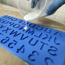 Borracha De Silicone Azul Alta Flexibilidade para Moldes Com Catalisador Redelease