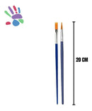 Kit 12 Pincéis Pintura Artesanato Ponta Fina Redonda E Chato