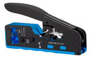 Alicate Crimpar Rj45 Vazado Rj11 Cat5/6/7 + 50 Rj45 Blindado