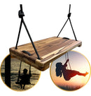 Balanço Infantil Suspenso Madeira Com Corda Quintal Jardim