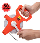 Trena De 50 Metros Fita De Fibra De Vidro Aberta 50m X 14mm