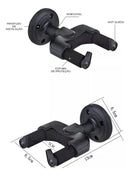 Suporte Parede Para Violão Guitarra Com Trava Cor Preto