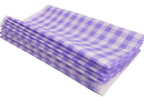 10 Toalhas Tnt Xadrez Festa Decoracao - 70x70cm Diversas Lilás