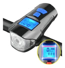 Acessórios Bike Lanterna Velocímetro E Buzina Potente Usb 3