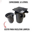 Caixa Gordura 12 Lt Com Cesto Para Limpeza 240x365x240mm