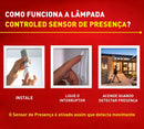 Lampada Controled 9w Sensor De Presença 6500k 760lm Ourolux