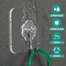 10 Ganchos Adesivo Quadro Na Parede Pendure Sem Furos Chave Cor Branco