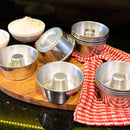 Kit 12 Mini Formas N10 Pudim Bolo Vulcão Em Alumínio Doceria Alumínio Polido