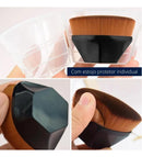 Mini pincel mágico hexagonal base maquiagem cor preto