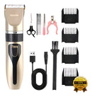 Máquina Tosa Pet Kamufla Profissional Silenciosa Bivolt + Kit Completo com Alicate Unha Cão Gato