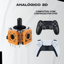 2 Analógicos Preto E Laranja Para Controle Playstation 5 Ps5