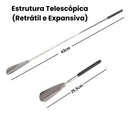 Calçadeira De Sapatos E Tênis Telescópica Retrátil Aço Inóx Tomóvi