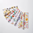 Jogo 10 Pano De Prato Felpudo Estampado Cor Branco