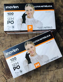 Luva Nitrílica Preta Inoven Tattoo/tatuagem (p/m/g) Tamanho P