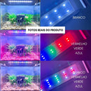 Luminária para Aquário De 40 A 50cm Com 4 Cores 44 Leds W.AQUA wb40