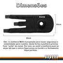 Joelheira Compressão articulada partelar tensor ajustavel MBFit Preta