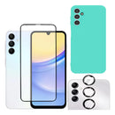 Capa Capinha + Película Tela 3d Camera Para Gala Azul-turquesa