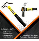 Martelo Unha Fertak Original 650g Profissional cabo Fibra 27mm NF