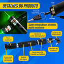 Caneta Laser Verde HW Alta Potência Recarregável 50km + Estojo Luxo, Trava Segurança e Ponteira Efeito – Uso Profissional