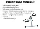 Mini Bicicleta Ergométrica Portátil Reabilitação Fisioterapia e trena de 150cm - FITMETRIA